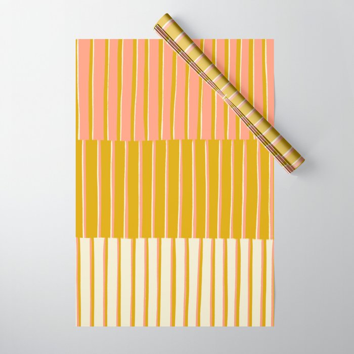 Peach, Tulip & Cream | PATTERN 09: The Retro Edition Wrapping Paper Gallery Image 1