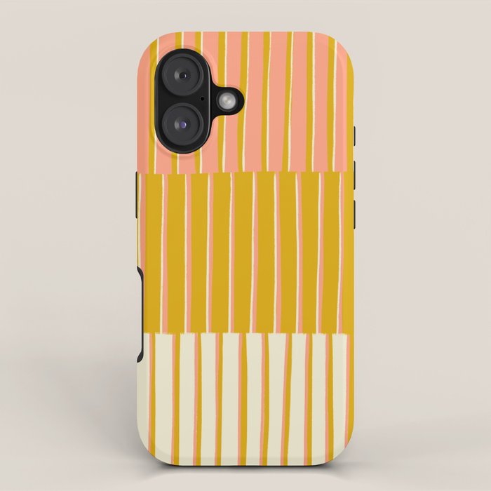 Peach, Tulip & Cream | PATTERN 09: The Retro Edition iPhone Case Gallery Image 1