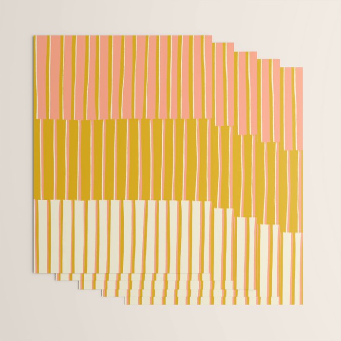 Peach, Tulip & Cream | PATTERN 09: The Retro Edition Wrapping Paper Gallery Image 3
