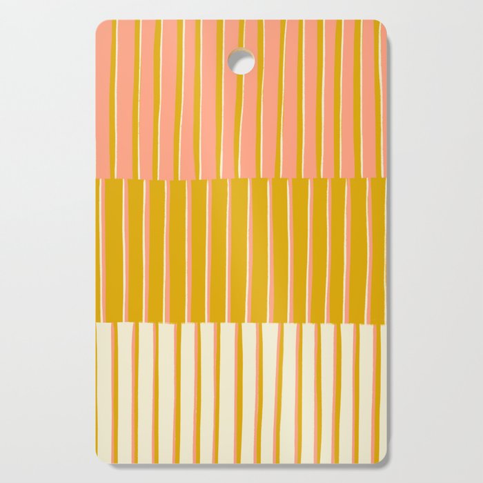 Peach, Tulip & Cream | PATTERN 09: The Retro Edition Cutting Board Gallery Image 1
