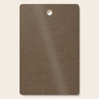 Cozy Linen Effect in Coffee Liqueur Brown Cutting Board Gallery Image 1