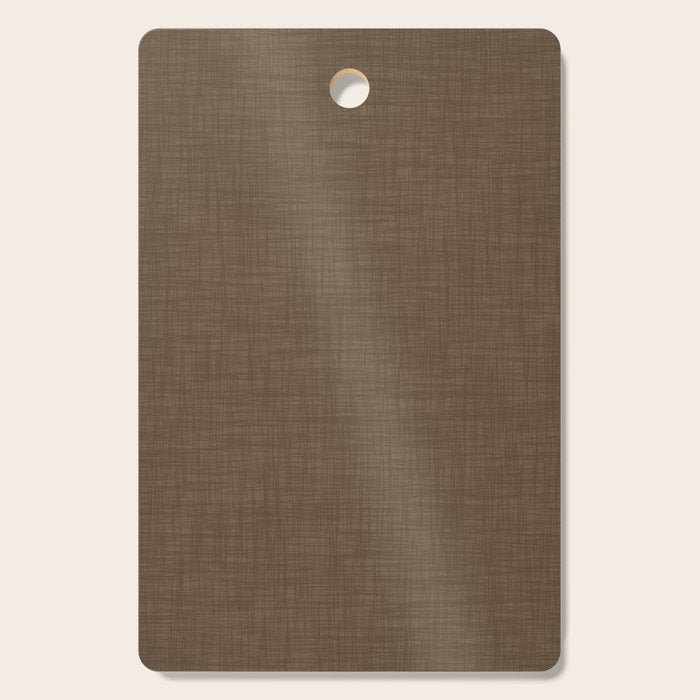 Cozy Linen Effect in Coffee Liqueur Brown Cutting Board Gallery Image 1