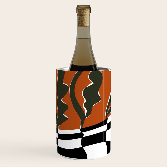 Vintage Poppy plaid Wine Chiller Gallery Image 1