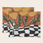 Vintage Poppy plaid Placemat Gallery Image 1
