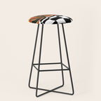 Vintage Poppy plaid Stool Gallery Image 1