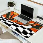 Vintage Poppy plaid Desk Mat Gallery Image 2