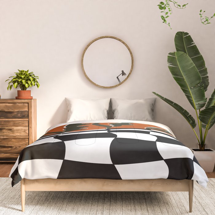 Vintage Poppy plaid Comforter Gallery Image 3