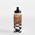 Vintage Poppy plaid Water Bottle Gallery Image 2