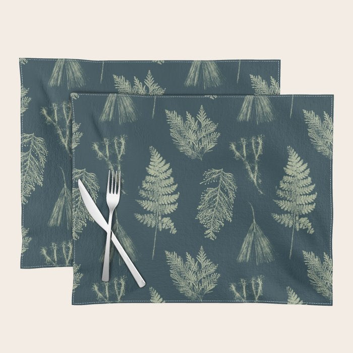 Hammond in Emerald Green Placemat Gallery Image 1