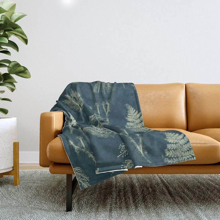 Hammond in Emerald Green Throw Blanket Gallery Image 1