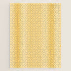 Fine Stripe Narrow Vertical Pinstripe Pattern in Coastal Italian Lemon Yellow Jigsaw Puzzle Gallery Image 1