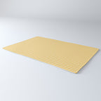 Fine Stripe Narrow Vertical Pinstripe Pattern in Coastal Italian Lemon Yellow Rug Gallery Image 3