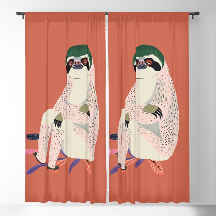 Just Slothin' Around Window Curtain Gallery Image 5