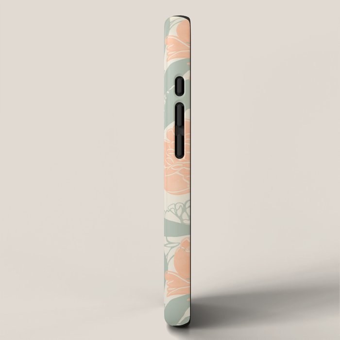 Modern floral blooms P3 iPhone Case Gallery Image 2