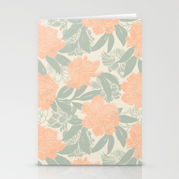 Modern floral blooms P3 Stationery Card Gallery Image 1
