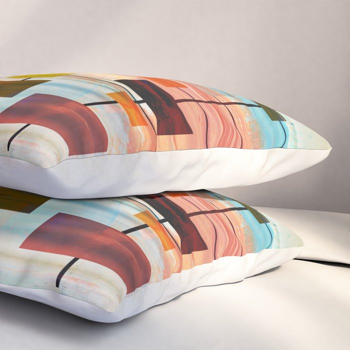 Mid-Century Modern Art 1.3 -  Graffiti Style Pillow Sham Gallery Image 3