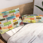 Mid-Century Modern Art 1.3 -  Graffiti Style Pillow Sham Gallery Image 2