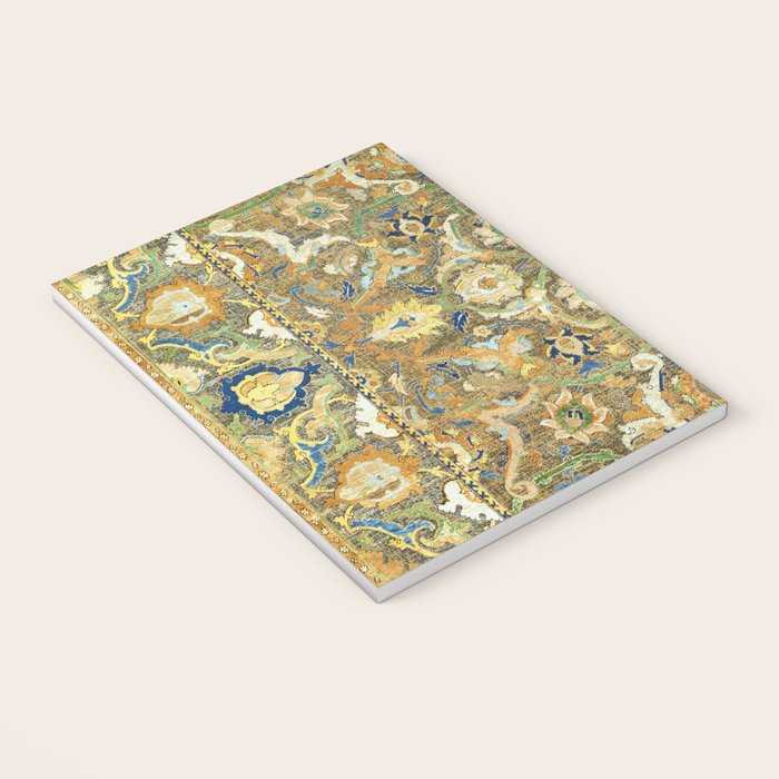 Safavid 'Polonaise' 17th Century Persian Carpet Print Notebook Gallery Image 3