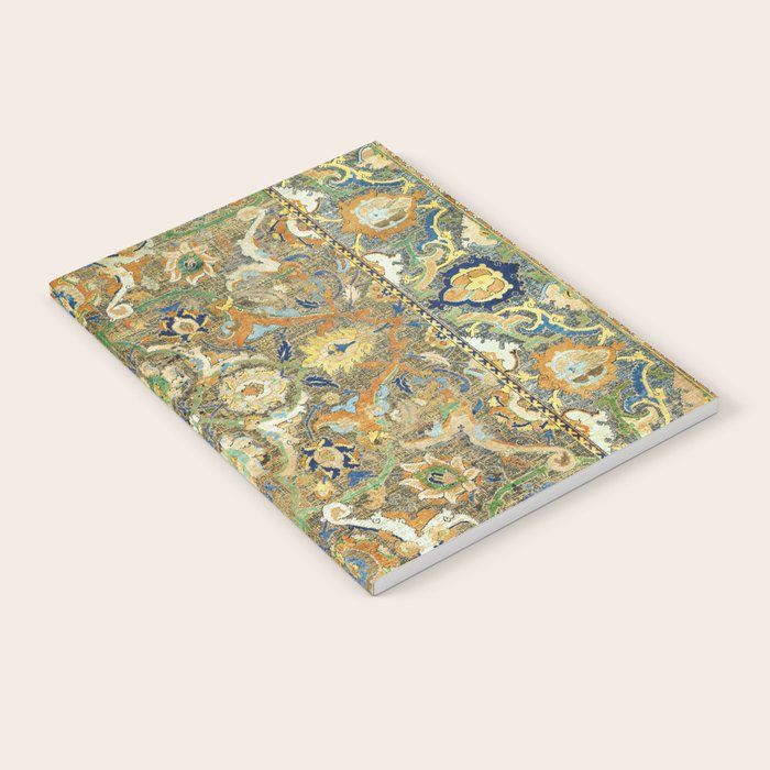 Safavid 'Polonaise' 17th Century Persian Carpet Print Notebook Gallery Image 2