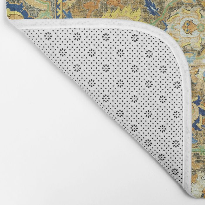 Safavid 'Polonaise' 17th Century Persian Carpet Print Bath Mat Gallery Image 2