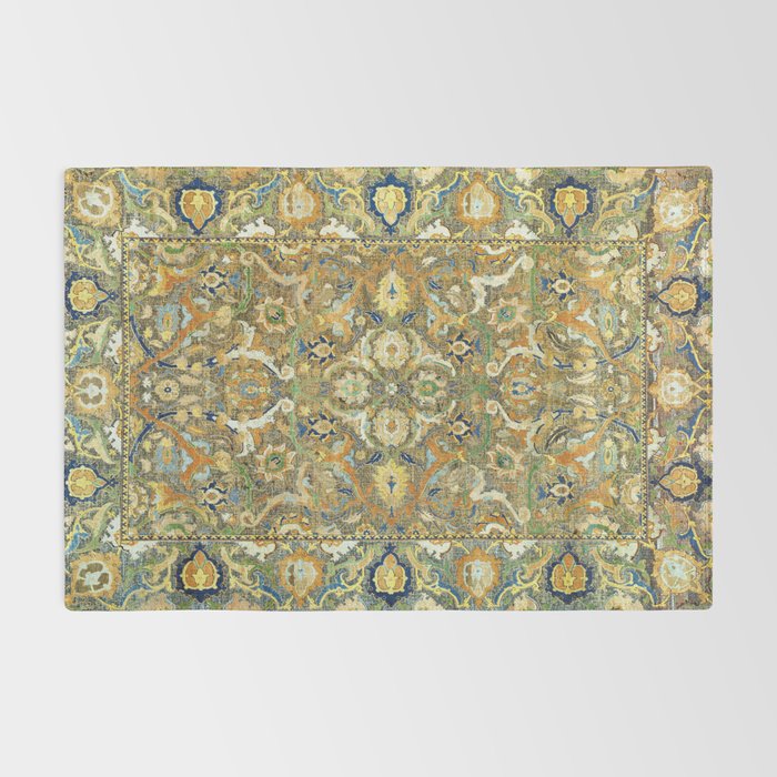 Safavid 'Polonaise' 17th Century Persian Carpet Print Rug Gallery Image 2
