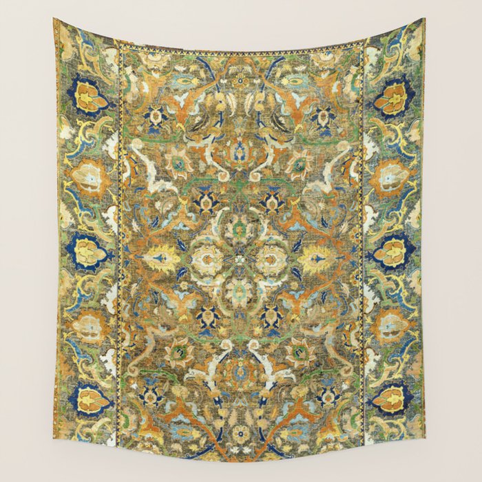 Safavid 'Polonaise' 17th Century Persian Carpet Print Wall Tapestry Gallery Image 4