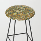 Safavid 'Polonaise' 17th Century Persian Carpet Print Stool Gallery Image 2