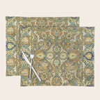 Safavid 'Polonaise' 17th Century Persian Carpet Print Placemat Gallery Image 1