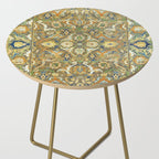 Safavid 'Polonaise' 17th Century Persian Carpet Print Side Table Gallery Image 2