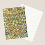 Safavid 'Polonaise' 17th Century Persian Carpet Print Stationery Card Gallery Image 2