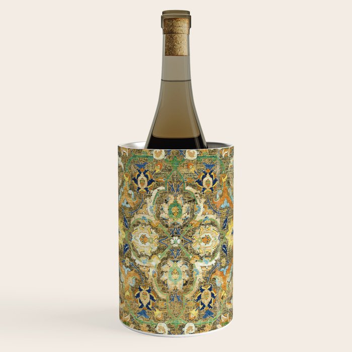 Safavid 'Polonaise' 17th Century Persian Carpet Print Wine Chiller Gallery Image 1