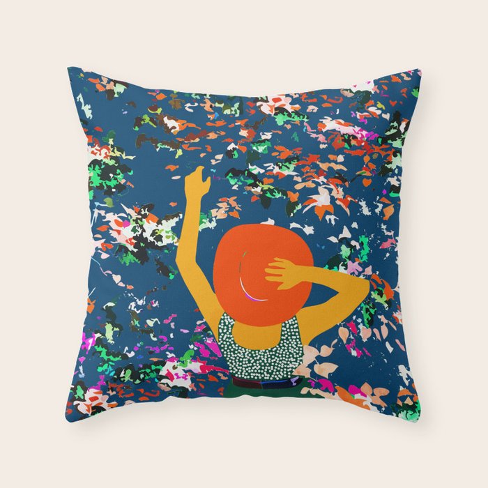 Lost in the meadows of our memories, it took me time to realise the seasons had changed again Throw Pillow Gallery Image 6