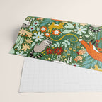 Textured Woodland Pattern - Forest Green Wrapping Paper Gallery Image 2