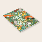 Textured Woodland Pattern - Forest Green Notebook Gallery Image 3