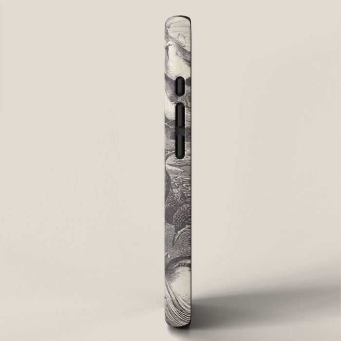 Birds from "Our Feathered Companions" by Thomas Jackson, 1870 (benefitting the Audubon Society) iPhone Case Gallery Image 2