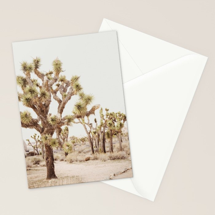 Pale Desert 2 - Joshua Tree Cactus Landscape Photography Stationery Card Gallery Image 2