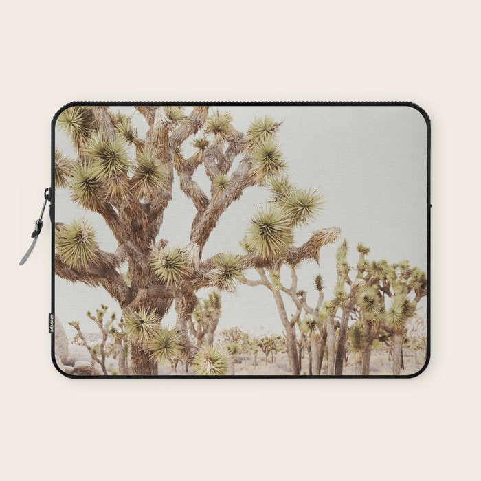 Pale Desert 2 - Joshua Tree Cactus Landscape Photography Laptop Sleeve Gallery Image 1