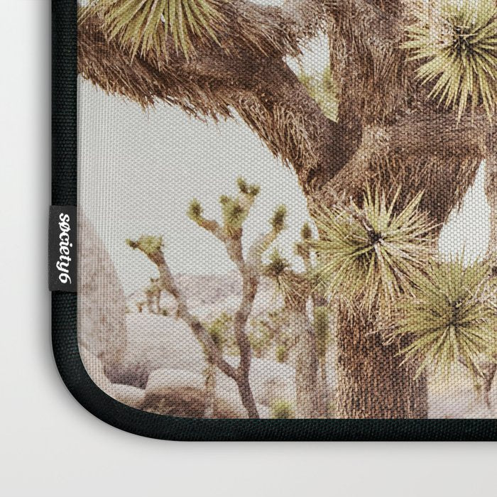 Pale Desert 2 - Joshua Tree Cactus Landscape Photography Laptop Sleeve Gallery Image 3