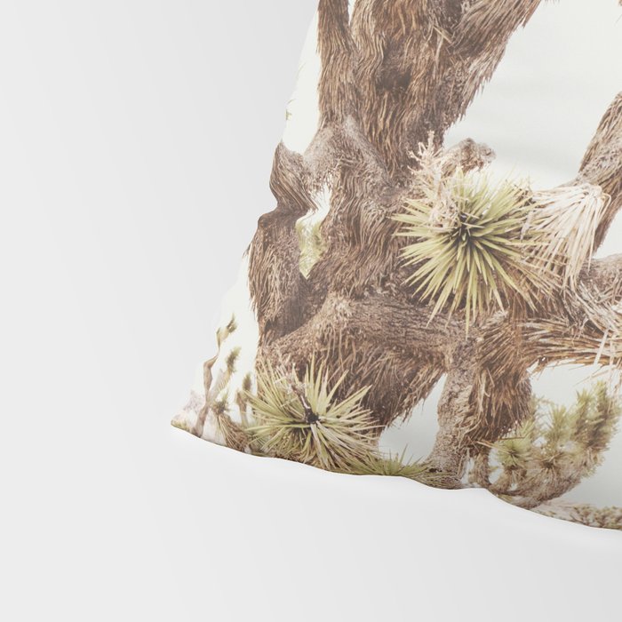 Pale Desert 2 - Joshua Tree Cactus Landscape Photography Pillow Sham Gallery Image 4