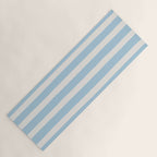 Thick Stripes Baby Blue Yoga Mat Gallery Image 1