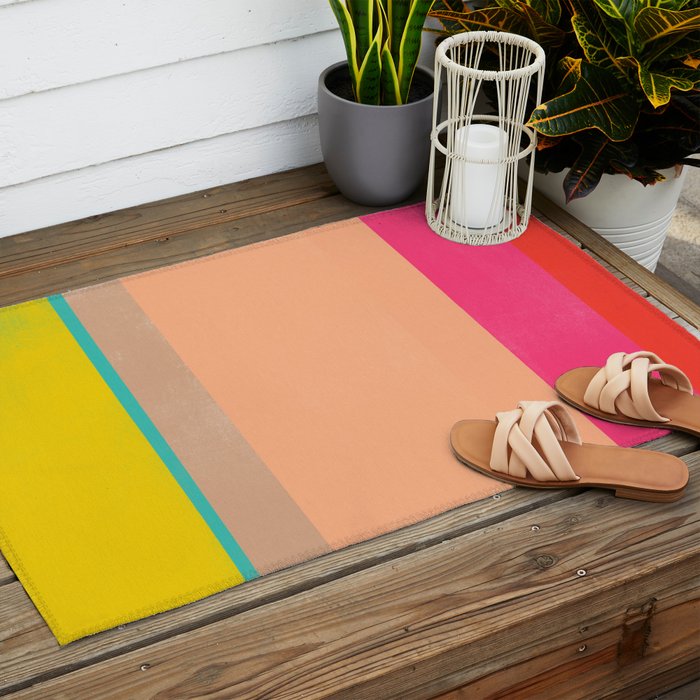 stripe study 39 Outdoor Rug Gallery Image 2