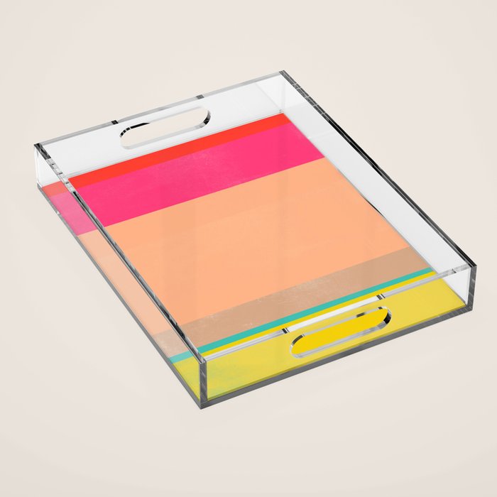 stripe study 39 Acrylic Tray Gallery Image 1