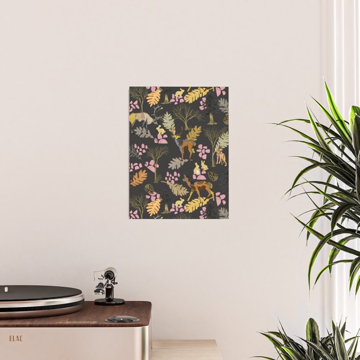 Colorful forest animals F Poster Gallery Image 2