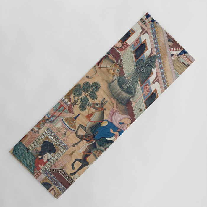 Antique Persian Art Yoga Mat Gallery Image 1