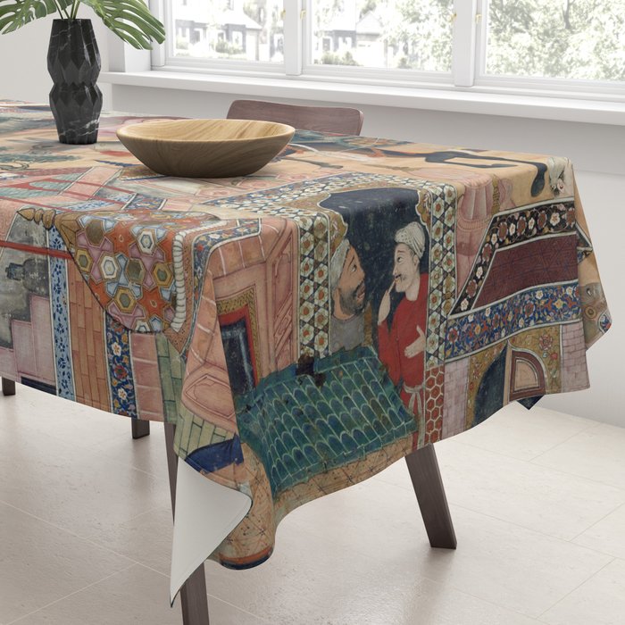 Antique Persian Art Tablecloth Gallery Image 3