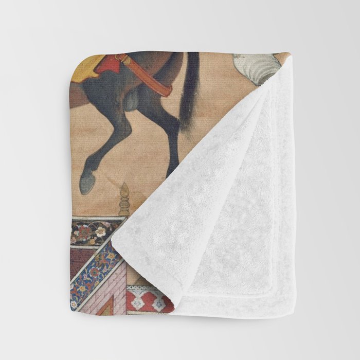 Antique Persian Art Throw Blanket Gallery Image 3