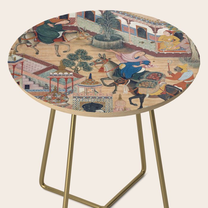 Antique Persian Art Side Table Gallery Image 2