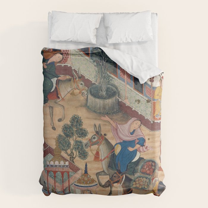 Antique Persian Art Duvet Cover Gallery Image 1