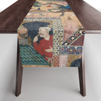 Antique Persian Art Table Runner Gallery Image 1