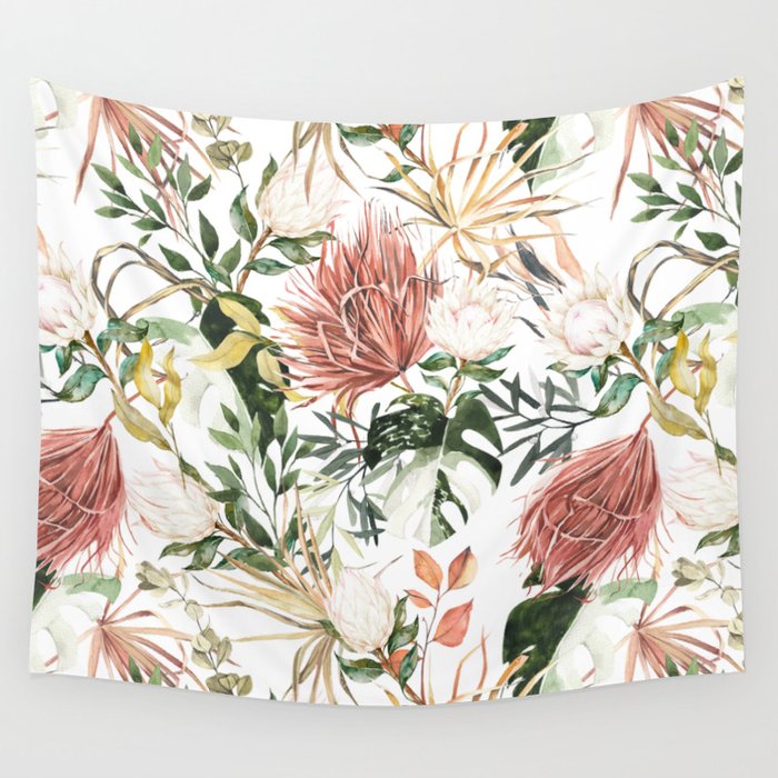 Bohem tropical bloom 003 Wall Tapestry Gallery Image 4